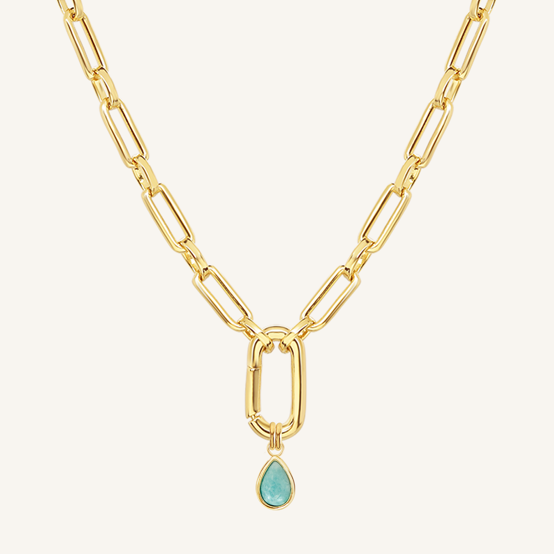 Amazonite Trove Charm Necklace