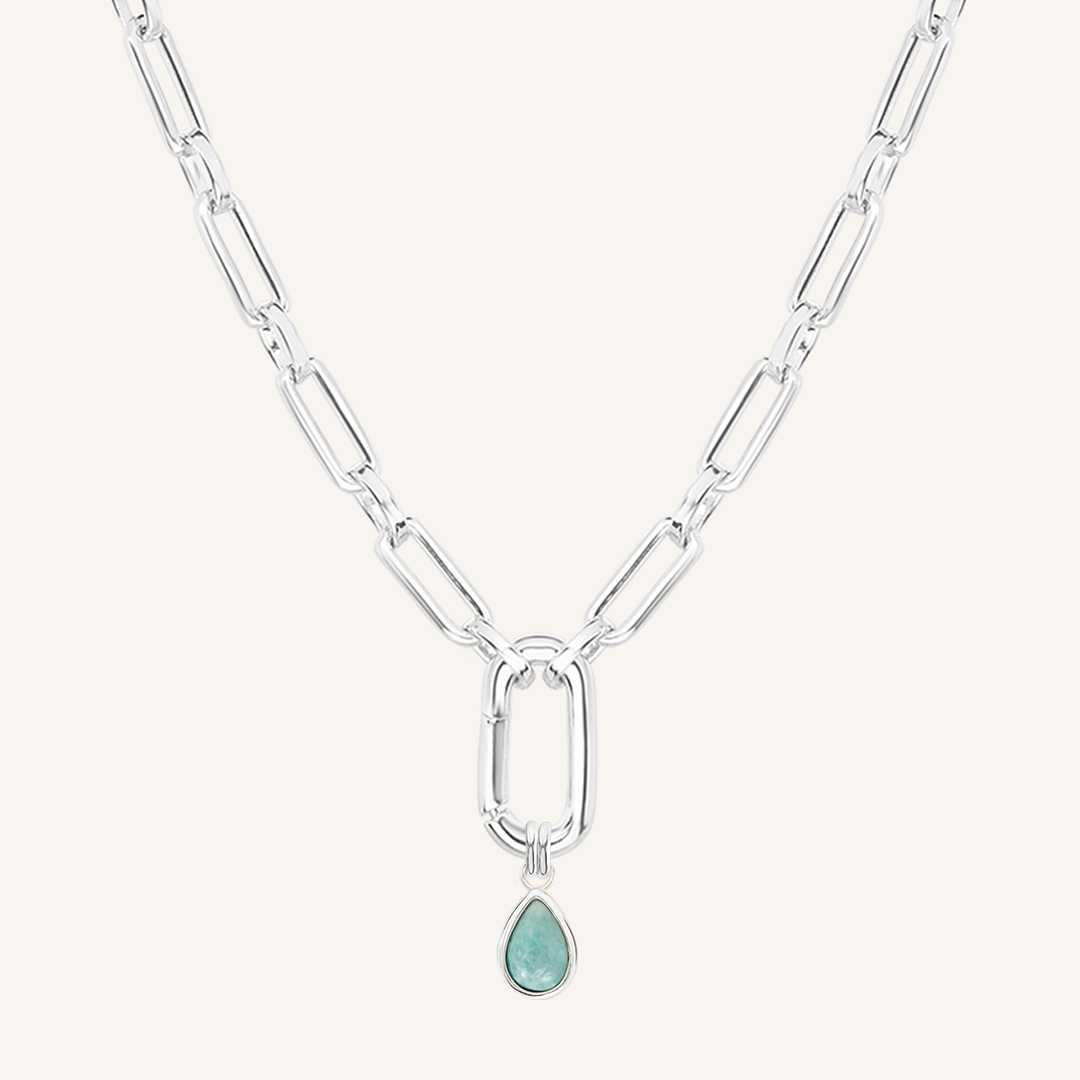 Amazonite Trove Charm Necklace