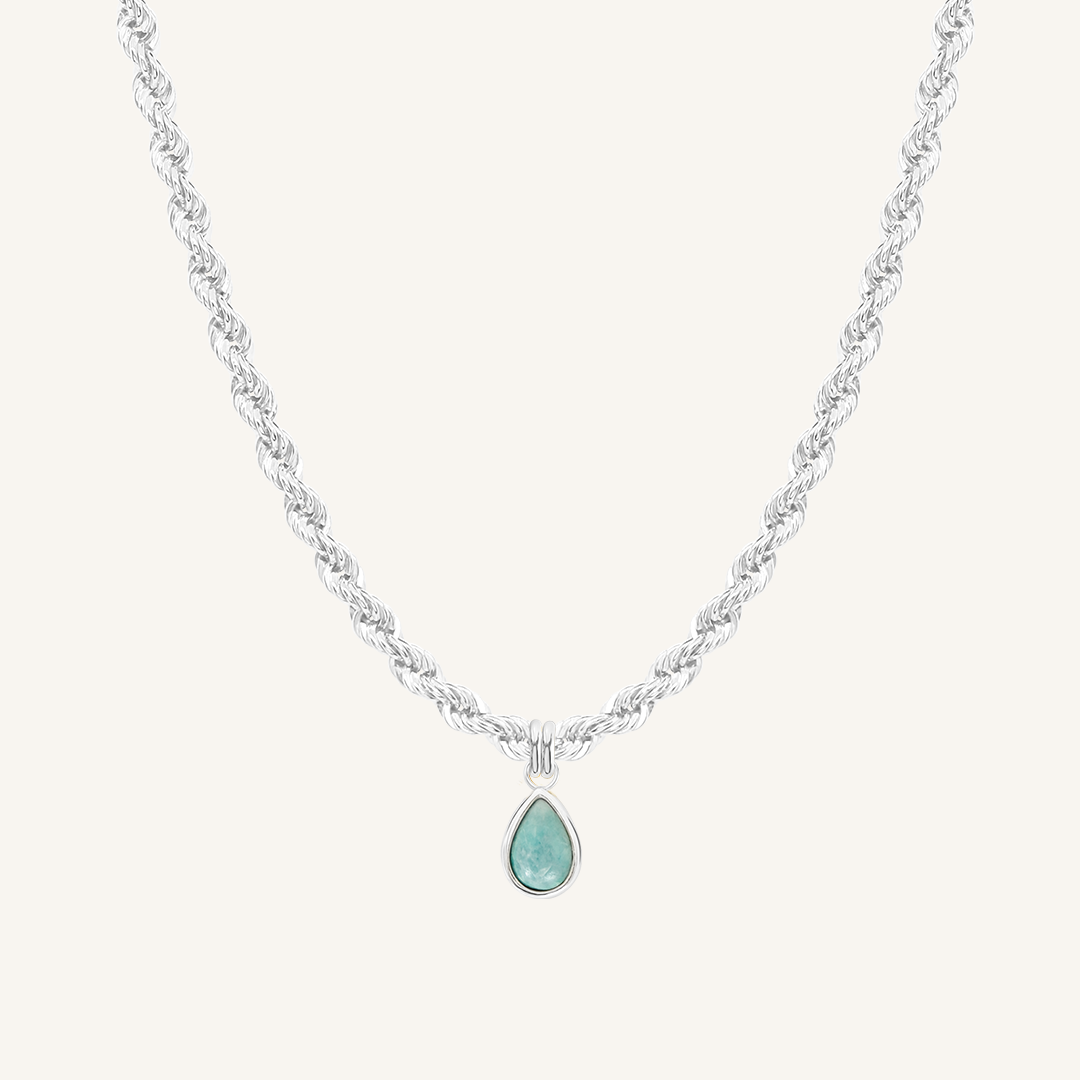 Amazonite Trove Charm Necklace