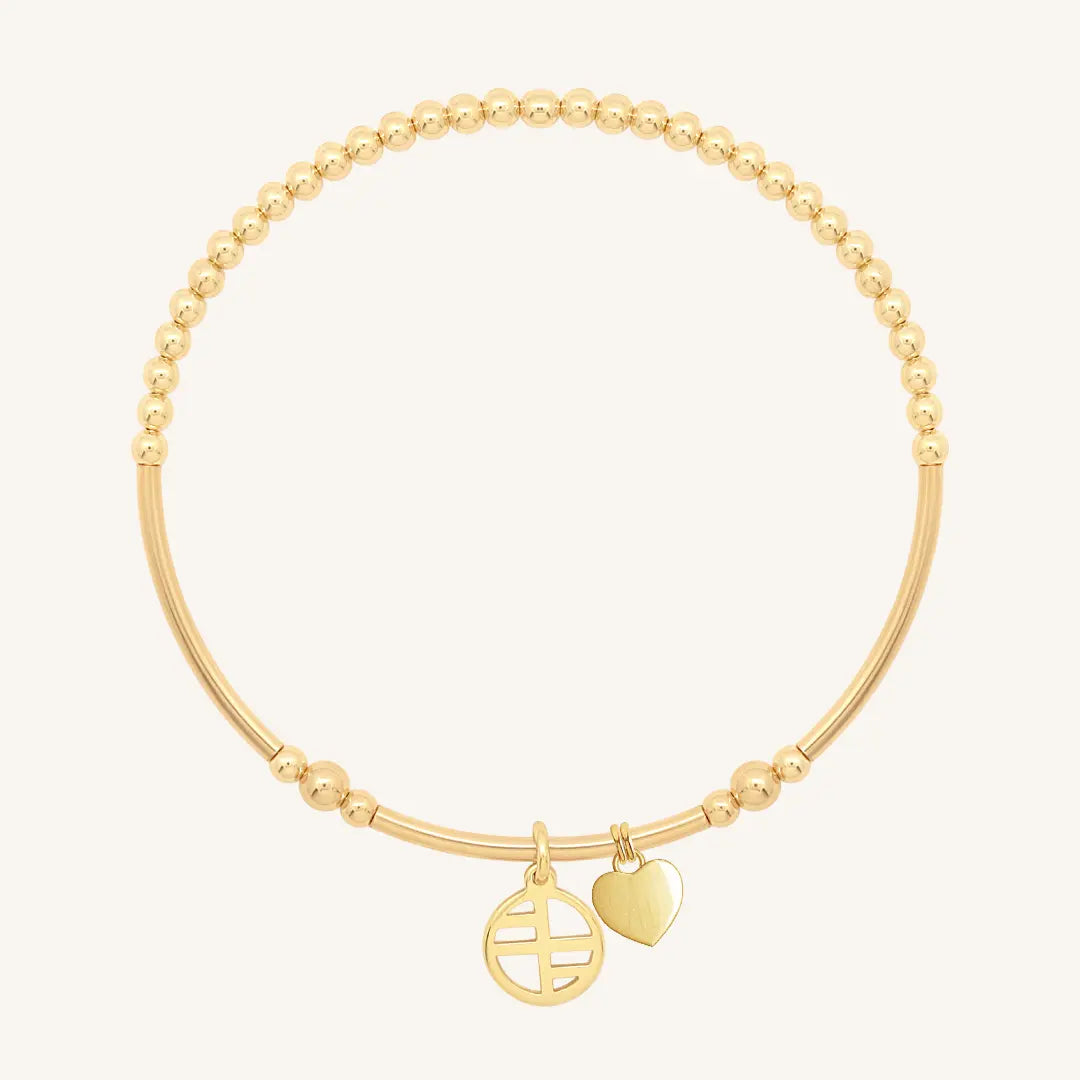 The  GOLD-L  Mini Behold Bracelet by  Francesca Jewellery from the Bracelets Collection.