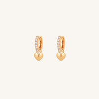 The  ROSE-Darcy  Behold Crystal Hoops by  Francesca Jewellery from the Earrings Collection.