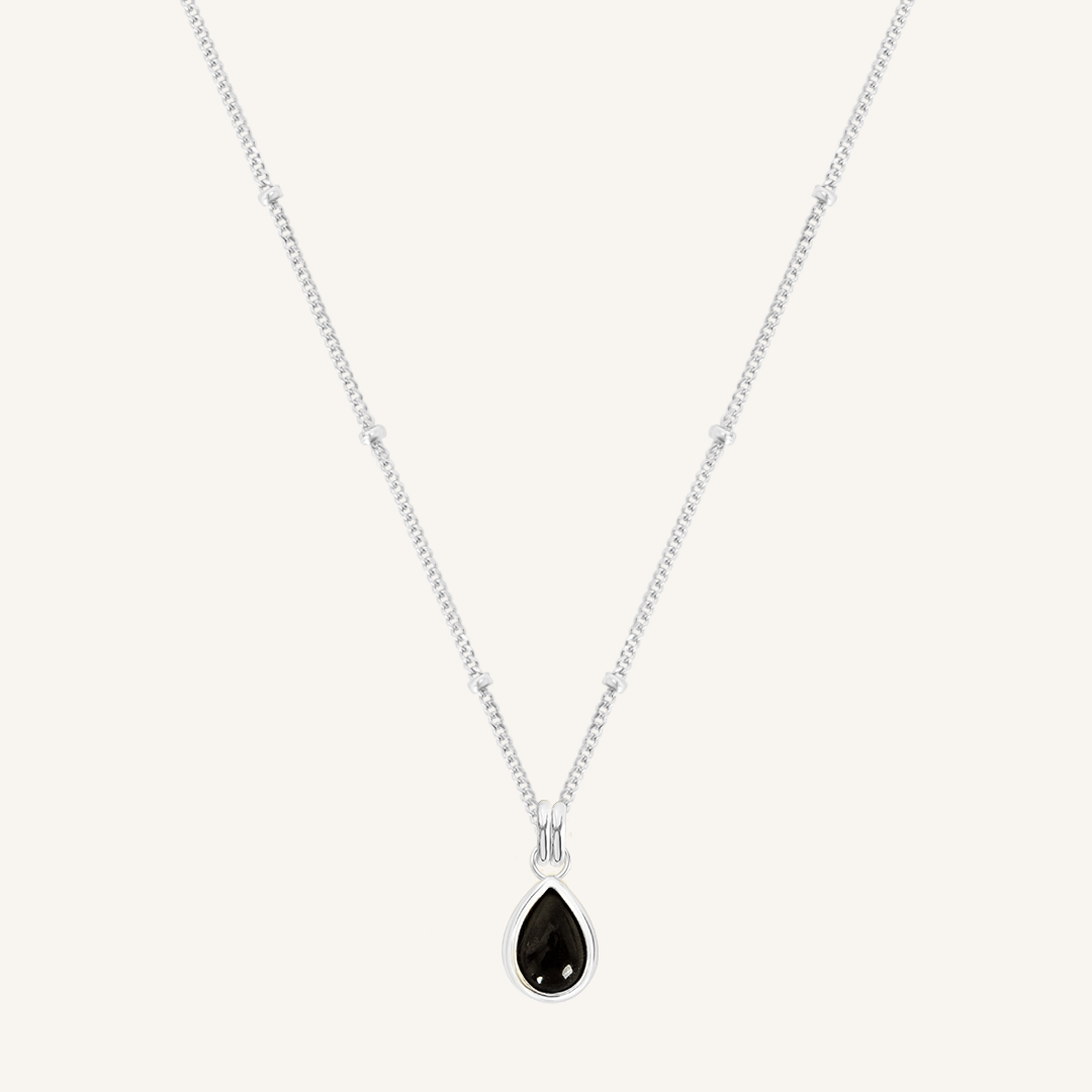 Black Onyx Trove Charm Necklace