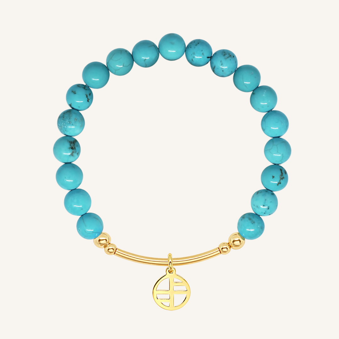 Turquoise Charm Bracelet - Stone of Protection