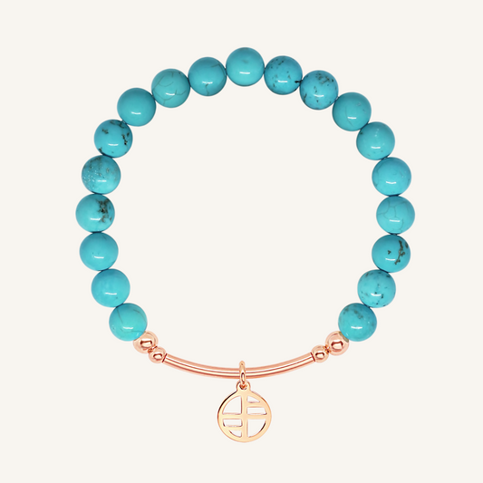 Turquoise Charm Bracelet - Stone of Protection