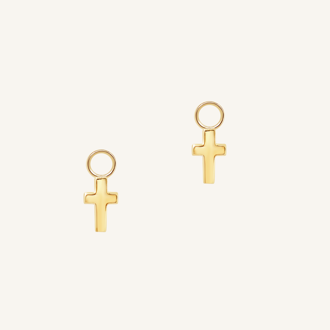 Cross Hoop Charm (Set of 2)