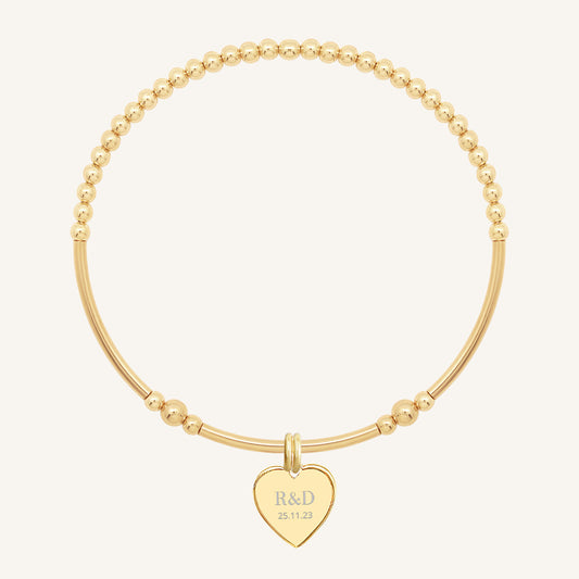 Etch Behold Heart Bracelet