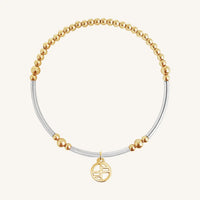 The  L  Division Two Tone Bracelet by  Francesca Jewellery from the Bracelets Collection.