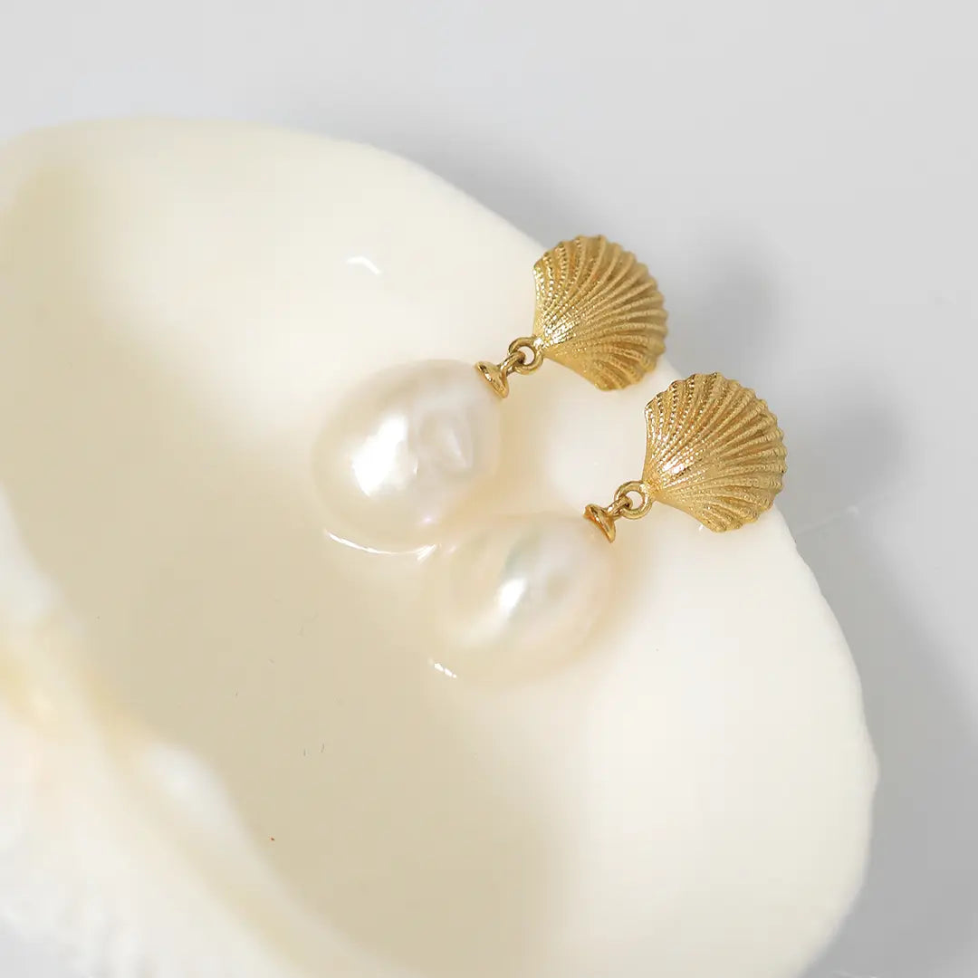 The    Voyage Pearl Earrings by  Francesca Jewellery from the Earrings Collection.