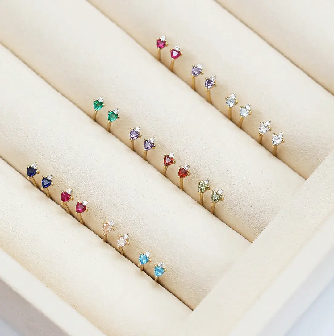 The    July Birthstone Studs by  Francesca Jewellery from the Earrings Collection.