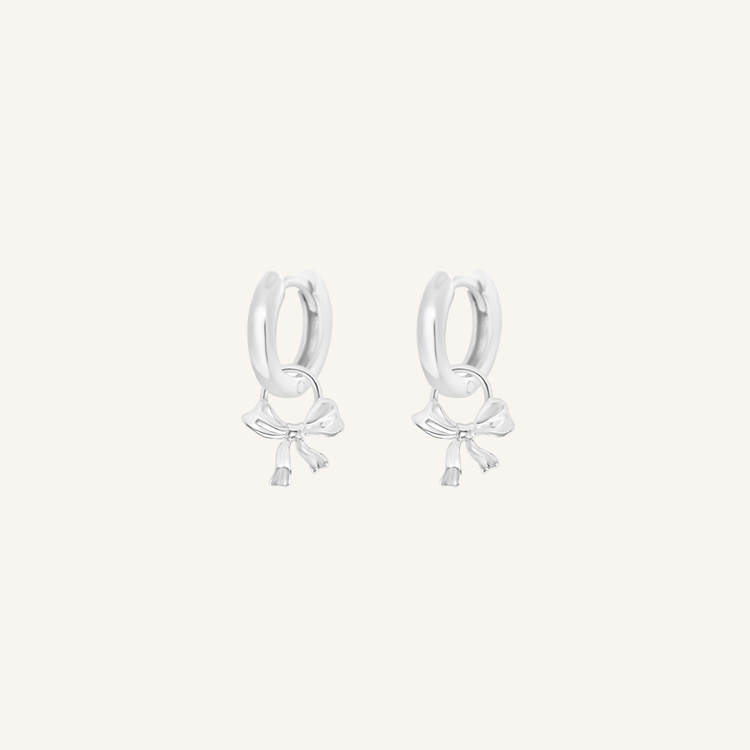 Fusion Plain Charm Hoops