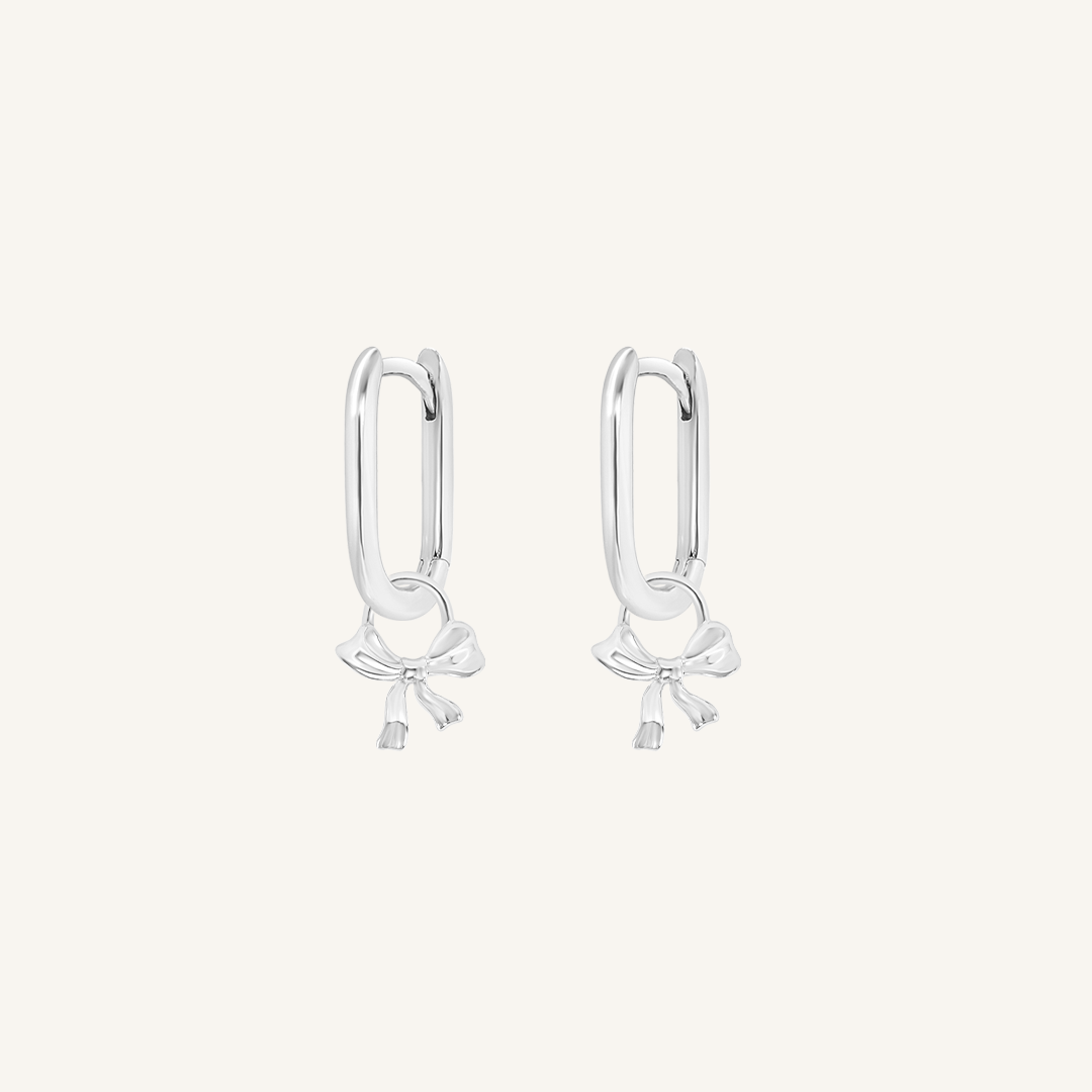 Fusion Rectangle Charm Hoops