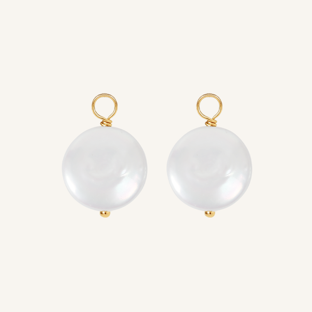 Lulu Pearl Hoop Charm - Stone of Potential (Set of 2)