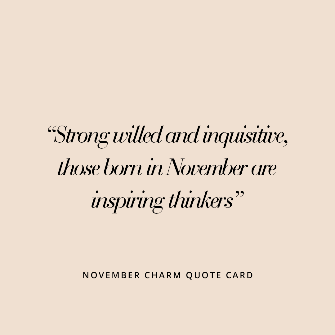 November Petite Birthstone Charm