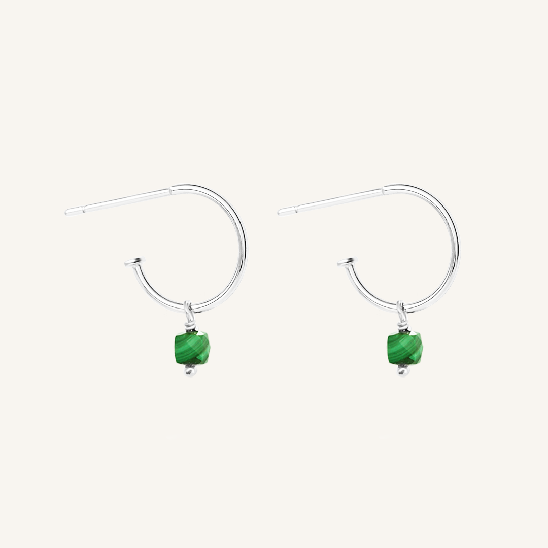 Olsen Malachite Hoops - Stone of Transformation