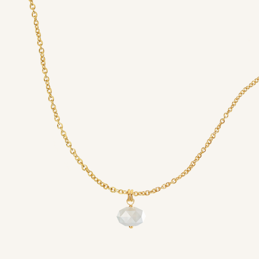 Opulent White Moonstone Necklace - Stone of Hope