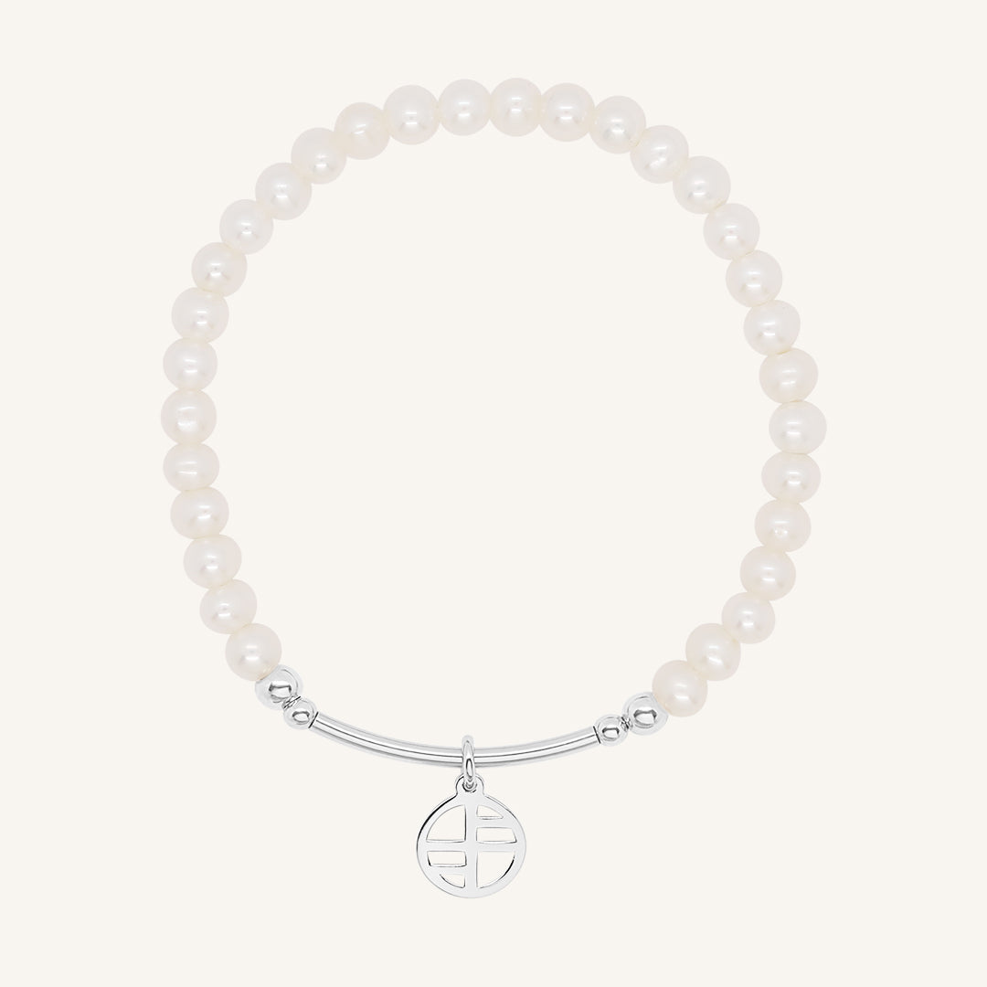 Pearl Charm Bracelet 4mm - Stone of Potential