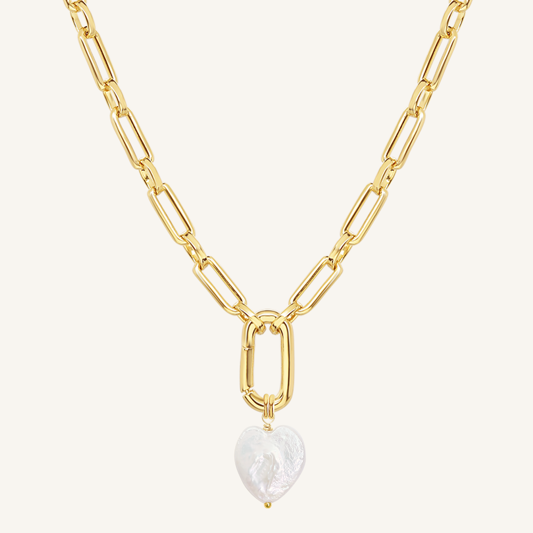 Heart Pearl Necklace - Stone of Potential