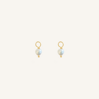 Pearl Hoop Charm - Stone of Potential (Set of 2)