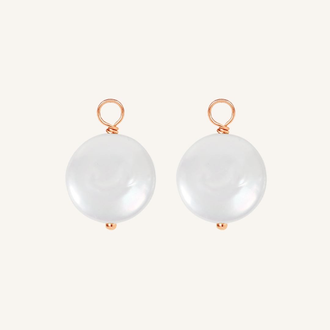 Lulu Pearl Hoop Charm - Stone of Potential (Set of 2)