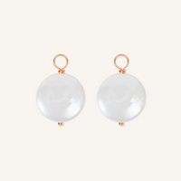 Lulu Pearl Hoop Charm - Stone of Potential (Set of 2)