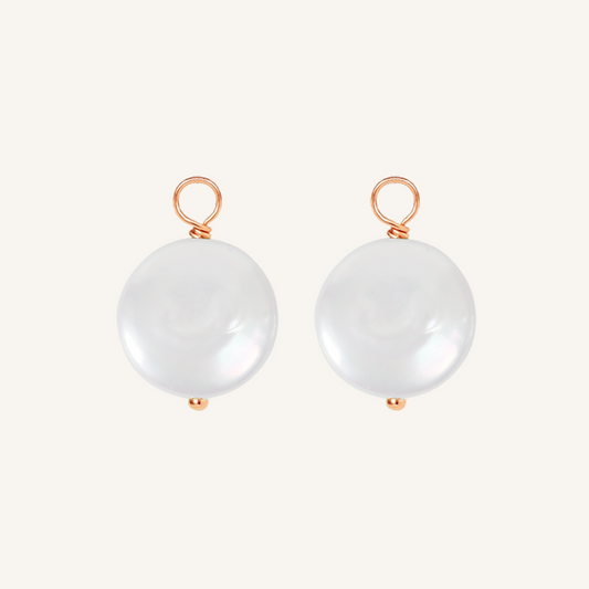 Lulu Pearl Hoop Charm - Stone of Potential (Set of 2)