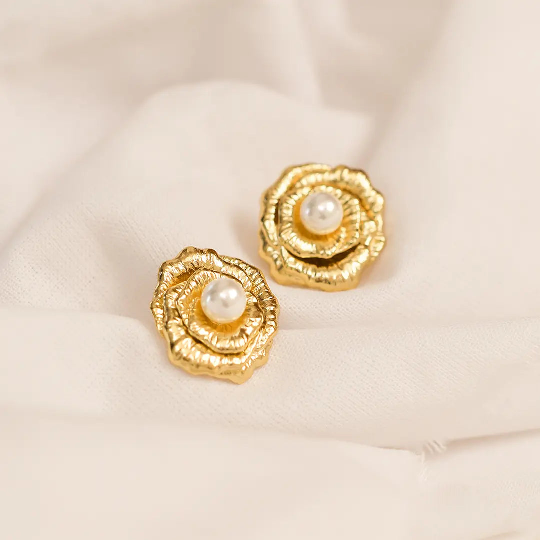 The    PRE-ORDER : Rose Studs by  Francesca Jewellery from the Earrings Collection.