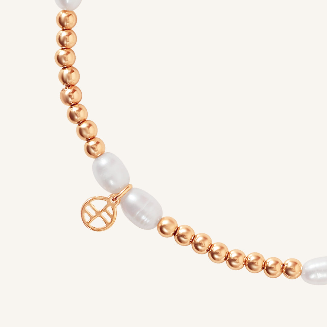 Sahara Stretchy Pearl Anklet - Stone of Potential