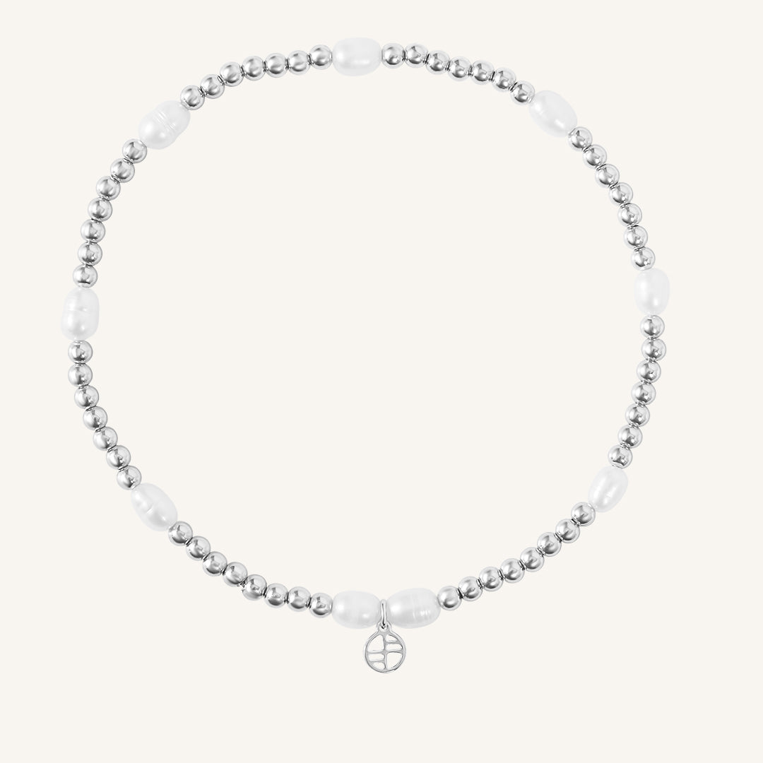 Sahara Stretchy Pearl Anklet - Stone of Potential