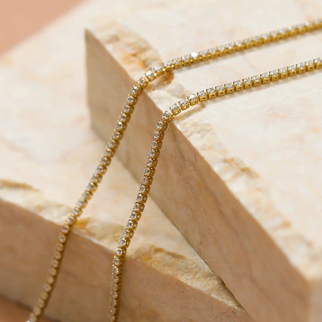 The    Elle Tennis Chain by  Francesca Jewellery from the Necklaces Collection.