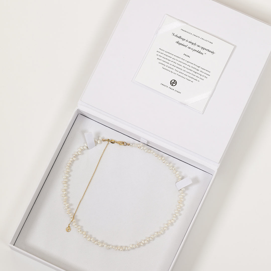 Aspen Pearl Necklace 3mm