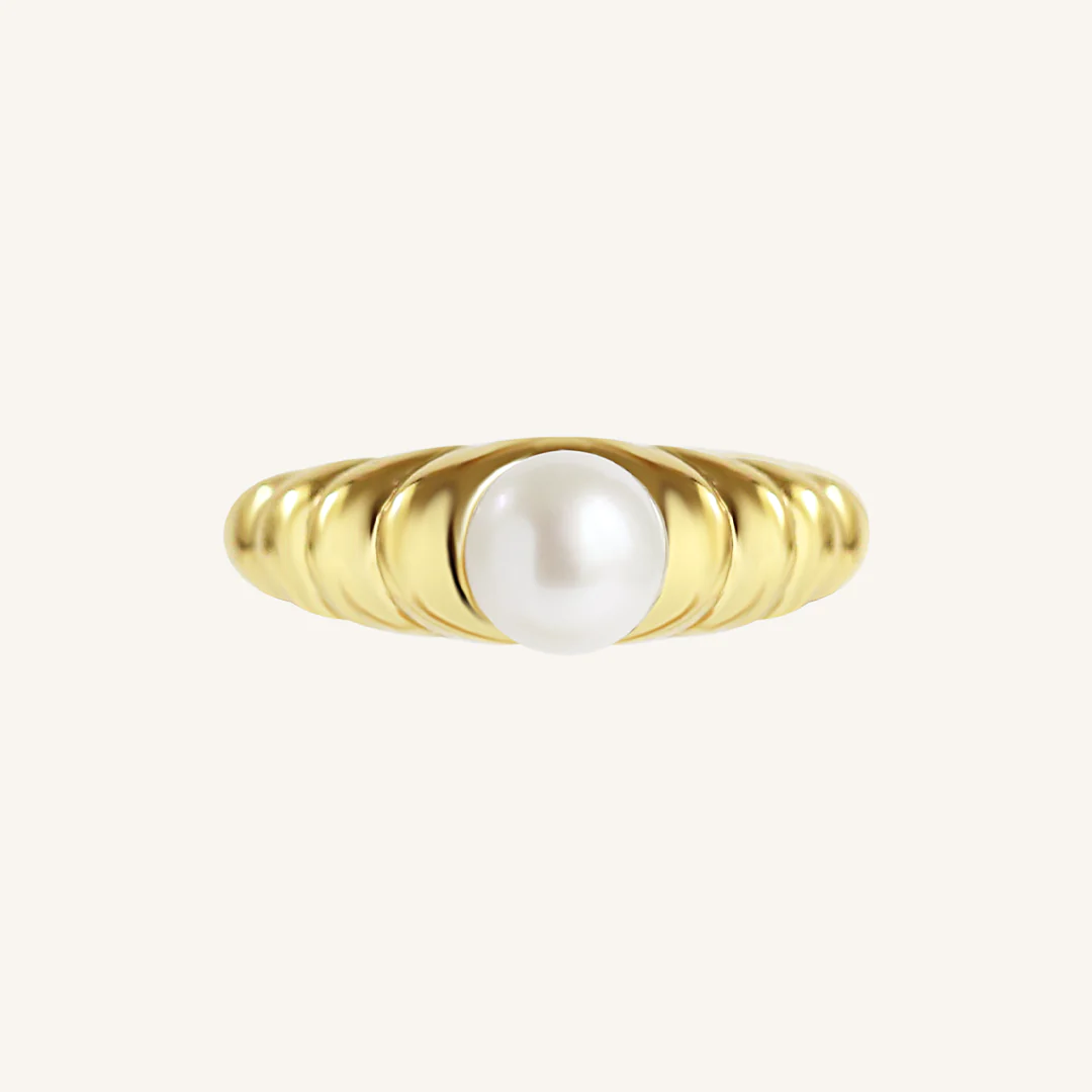 Deco Pearl Ring